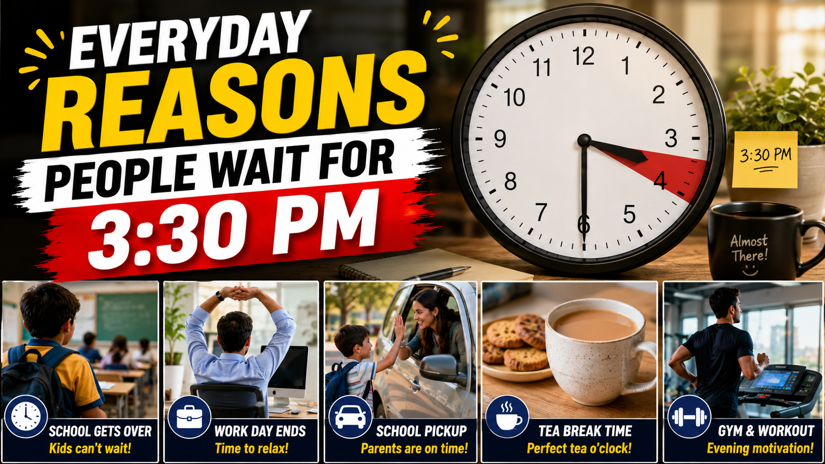 Everyday Reasons People Wait for 3:30 PM