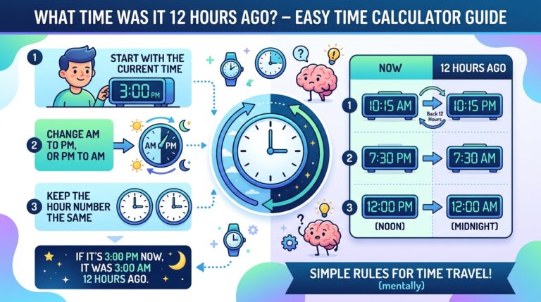 What Time Was It 12 Hours Ago? – Easy Time Calculator Guide