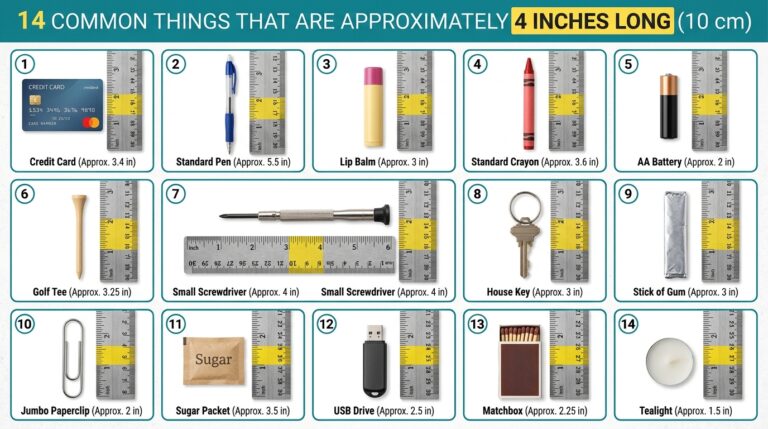 14 Common Things That Are 4 Inches Long