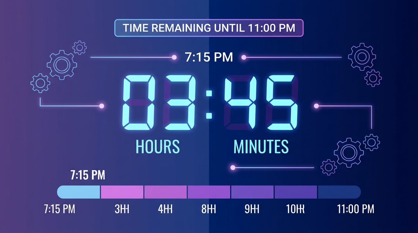How Long Until 11:00 PM?