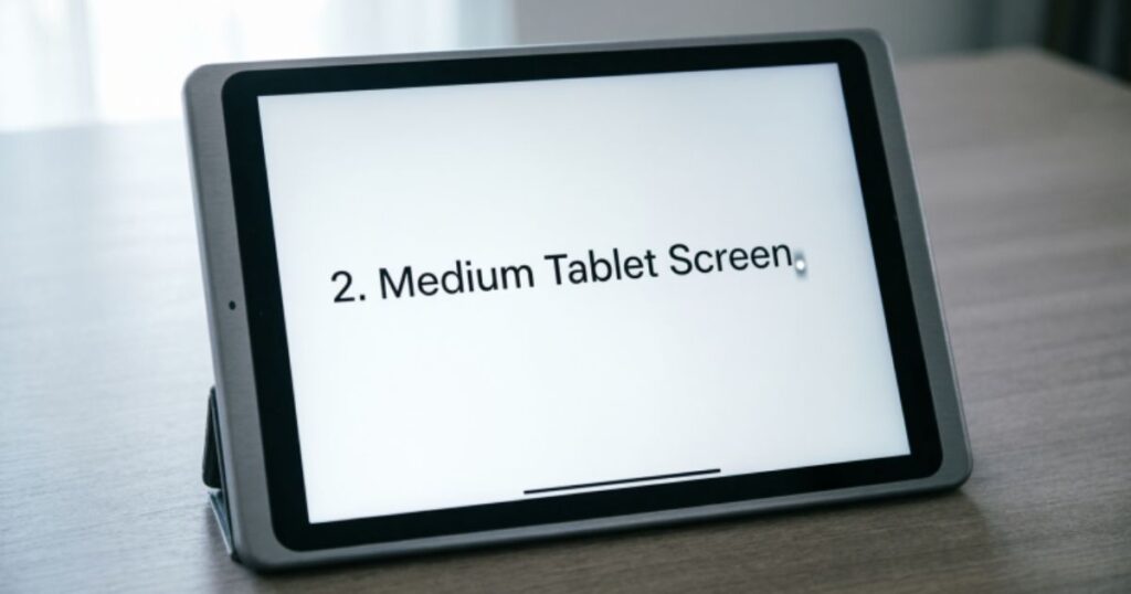  Medium Tablet Screen