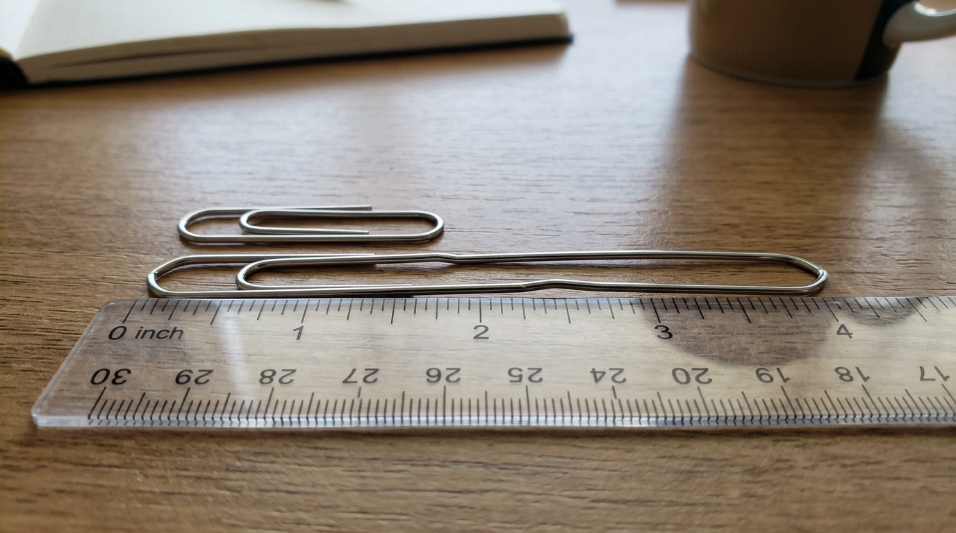  Large Paperclip When Straightened