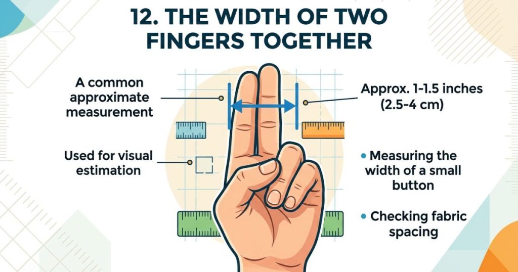  The Width of Two Fingers Together