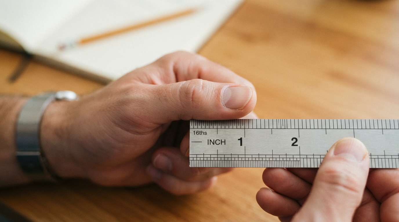. THE LENGTH OF A THUMB JOINT
