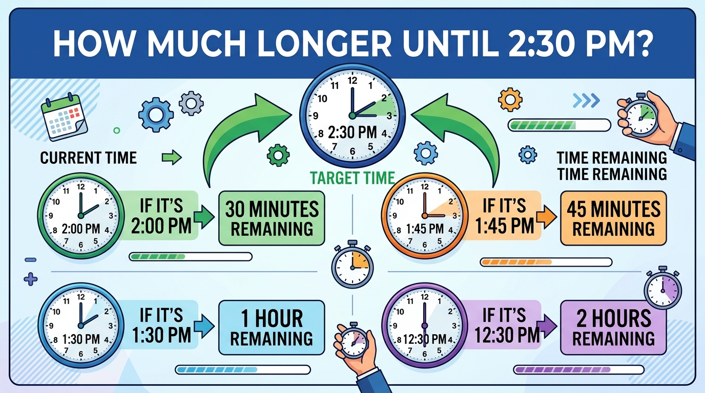 How Much Longer Until 2:30 PM?