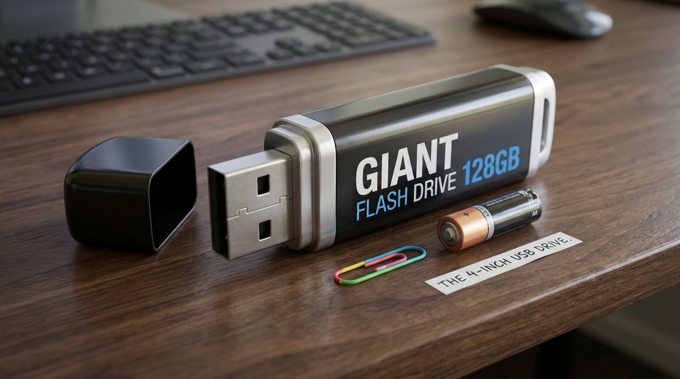  Larger USB Flash Drive