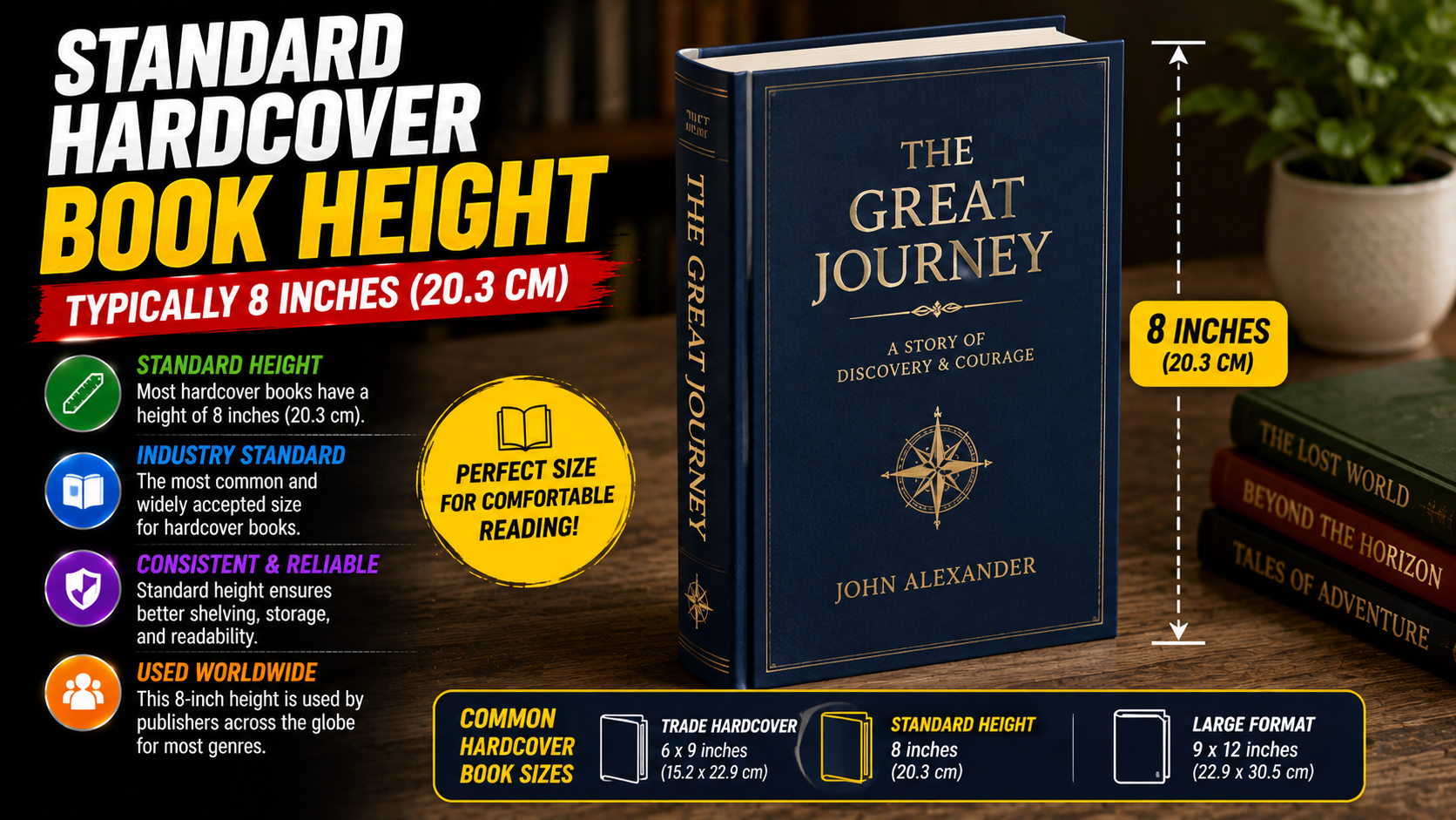 Standard Hardcover Book Height Standard Hardcover Book Height