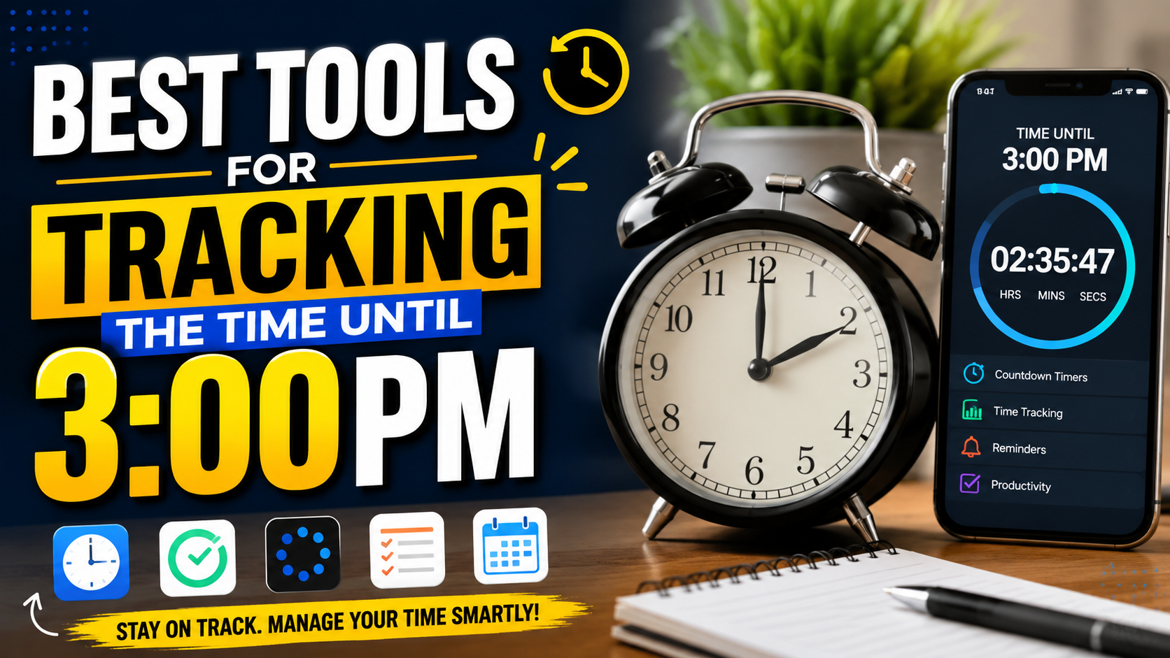 Best Tools for Tracking the Time Until 3:00PM
